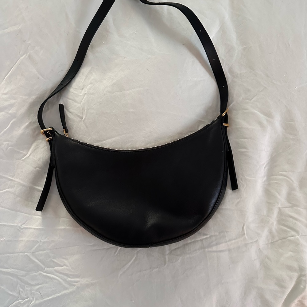 Madewell Black Leather Shoulder Bag
